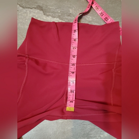 NWOT Lululemon Align High-Rise Pant. Crop. Pockets. Pink, "Pomegranate". Size 4. - Picture 12 of 13